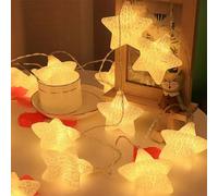 YeahBoom Fairy Lights Stars, 1.5 m 10 LED Warm White Fairy Lights Battery