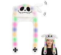 YeahBoom Movable Ear Rabbit Hat, Rabbit Hat, Plush Bunny Ears, Rabbit Hat with Movable Ears, Funny Hat for Adults Children, for Christmas Party, Fancy Dress, Cosplay