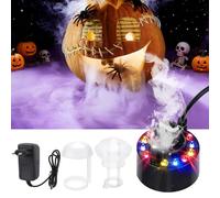 YeahBoom Ultrasonic Nebulizer, Mini Halloween Fog Machine, 12 LED Ultrasonic Mist Machine, with Removable Splash Guard, for Fountain, Pond, Rock Garden, Halloween Decoration