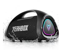YEAHBOX Sonic Boom MAX 300W Max Large Bluetooth Speaker Loud, Massive Bass, IPX66 Waterproof Party Portable Speaker with Subwoofer/EQ/Fast Charge, Outdoor Wireless Speakers