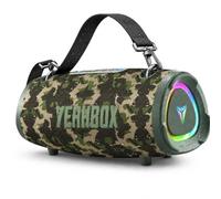 YEAHBOX Sonic Boom Portable Bluetooth Speaker, 100W RMS / 120W Peak Stereo Sound, Deep Bass Party Speaker with RGB Lights, Bluetooth 5.3, AUX & TF Card, Wireless Speaker for Home, Outdoor (Green)