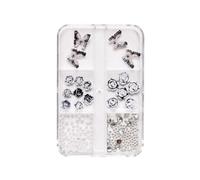 Yeahdor 3D Flower Nail Stickers Self Adhesive Floral Nail Decals Colorful Summer Nail Art Designs for Manicure DIY Girls Women Type M One Size
