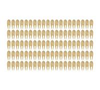 Yeahdor Bamboo Golf Divot Repair Tool - 100 Pack Greens Forks For Golf Courses Nude One Size