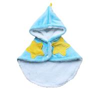 Yeahdor Cozy Fleece Dog Sleeping Gown Star Cloak Blanket For Small Pet Comfortable Night Cloak For Indoor Cuddling And Nap Sky Blue S