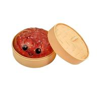 Yeahdor Kids Slow Rising Glitter Squishy Dumpling Toy Anxiety Relief Fidget Mystery Gift Easter Basket Stuffers Red Ball One Size