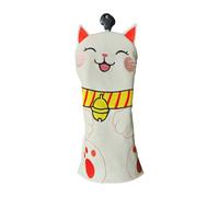 Yeahdor Lucky Cat Golf Headcover Fits Driver Fairway Hybrid Waterproof Protector Men Women Junior Medium One Size