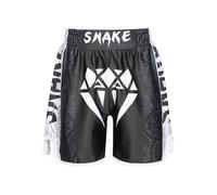 Yeahdor Muay Thai Shorts Kids Boys Kick Boxing Trunks MMA Martial Arts Bottoms Gym Training Underwear Sportshorts Type A 9-10 Years