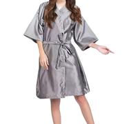Yeahdor Salon Professional Hair Cutting Gown Kimono Style Waterproof Cape for Barbers and Home Use Grey One Size