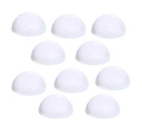 YeahiBaby 10pcs White Foam Balls Half Ball Shape Christmas Craft Ball Art Decoration Styrofoam Christmas DIY Craft Kits Xmas Ball Ornaments 5cm