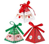 YeahiBaby Christmas Paper Boxes Gift Party Treats Candy Chocolate Goodies Boxes Party Supplies 30 Pieces