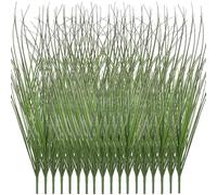 YEAHLEE Outdoor Faux Grass Realistic Artificial Grass Plant Fresh Decorative Artificial Plants for Home Garden Outdoor Decor (Light Green, 18 Pcs)