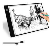Yeahmart Ultra-thin LED Light Copy Board Drawing Light Pad with A4 Box
