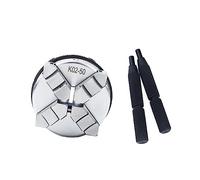 YEAHSO Compatible With K01-50/63 50mm 3 Jaws Woodworking Hand Lathe Chuck K02-50/63 4 Jaw With Mounting Screw Rod Self-Centering Tool (Color : K02-50)