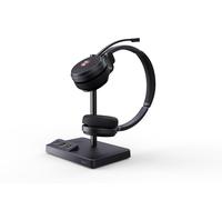 Yealink 1308006 WH62 Dual UC Headset, Wireless DECT, 160m Range, Black