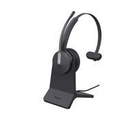 Yealink BH 70 Mono Teams Headset with Charging Stand - Bluetooth, 3 Microphone Noise Cancellation, 35h Battery Life, USB-C/A