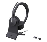 Yealink BH70 Dual Wireless Bluetooth Headset with Charging Stand and USB-C/A for PC connection - Certified for Teams