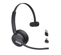 Yealink BH70 Mono Wireless Bluetooth Headset with Microphone for Work, up to 35h Talking Battery Life, 3-Mic Noise Cancellation, Microsoft Teams Certified Work Headsets for PC