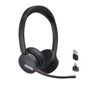 Yealink BH70 Wireless Headset with Microphone for Work, 3 Mic AI Noise Cancellation, Bluetooth Headphones Teams Certified,35h Talk Time, 50m Range, USB Dongle for PC,Flip to Mute for Hybrid Work