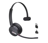 Yealink BH70 Wireless Headset with Microphone Noise Cancelling, Mono Bluetooth Headset for Office 35h Talking Time Work Teams Headsets for Computer PC
