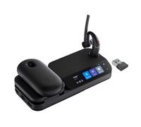 Yealink BH71 Bluetooth Earpiece Workstation, Cordless Office Headset with Noise Cancelling Microphone, Speaker, Wireless Charger, USB 3.0 Hub, Connection to Office Phone, Mobile Phone, PC, Teams Zoom