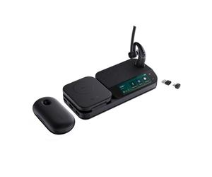 Yealink BH71 Workstation Pro USB-C/A Premium mono headset with UC workstation, 4-mic noise cancellation, and wireless charging!