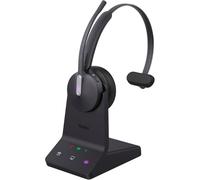 Yealink DECT WH64 Mono MS with base Wireless headset designed for business communications, combining DECT and Bluetooth technologies for maximum