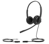 Yealink Dual Wired Headset Over-the-head Noise Cancelling Microphone Stereo YHS34 Black