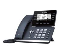 Yealink IP Phone T53 Wired/Wireless Wired DECT Bluetooth Wall Mountable Desk Phone Classic Grey