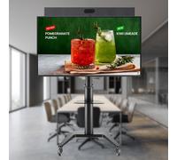 Yealink Large Room BYOD Video Conferencing Kit with mobile stand Complete video conferencing kit with 4K video bar featuring 16 microphones, 75-inch