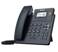 Yealink SIP-T31P Entry-level IP Power over Ethernet Corded Phone with 2 Lines, HD Voice and 2.3 Inch Graphical LCD Display with Backlight (132 x 64 Pixel) - Black