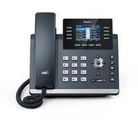 Yealink T44W Full-featured WiFi IP phone for employees in co-working spaces with a wide range of features that enable 5-way conferencing.