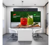 Yealink Small Room BYOD Video Conferencing Kit Complete video conferencing kit with AI-powered 4K video bar, 55-inch 4K display and accessories,