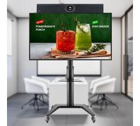 Yealink Small Room BYOD Video Conferencing Kit with mobile stand Complete video conferencing kit with AI-powered 4K video bar, 55-inch 4K display,