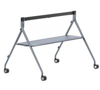 Yealink support MeetingBoard Pro 86 Mobile wheeled stand with integrated shelf, compatible with the 86-inch Yealink MeetingBoard Pro.