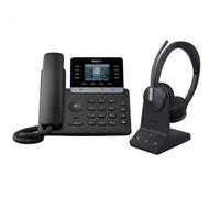 Yealink T73U IP Phone Bundle + Yealink WH64 Duo Headset Professional bundle featuring an IP phone and a wireless DECT headset, ideal for heavy call