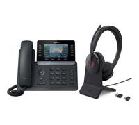Yealink T74 LTE 4G IP Phone Bundle + Yealink BH74 UC Headset A business bundle comprising a 4G LTE IP phone and a wireless UC headset with ANC and a