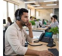 Yealink T87W telephone bundle + WH64 Duo MS DECT headset A professional bundle featuring the Yealink T87W IP phone and the WH64 Dual Teams wireless
