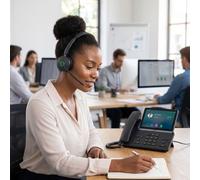 Yealink T88W Pro Phone Bundle + WH68 Workstation UC Headset Professional bundle featuring the Yealink T88W Pro Android IP phone and the UC WH68