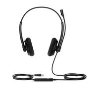Yealink UH34 Lite Dual - USB-A Duo Headset with USB connection for PC and IP phones - foam ear cushions for everyday comfort