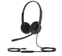 Yealink UH34 Lite Dual - USB-A Duo Headset with USB connection for PC and IP phones - foam ear cushions for everyday comfort