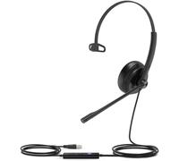 Yealink UH34 Lite Professional USB-A, Plug & Play Monaural Corded Headset Black