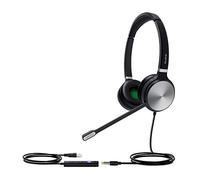 Yealink UH36 Dual Casque Avec fil Arceau Bureau/Centre d'appels USB Type-A Noir, Argent
