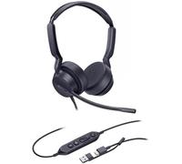 Yealink UH42 MS Duo USB-C/A Wired Teams-certified headset with dual earcups, AI microphone, HD stereo audio, integrated Teams controls, and all-day