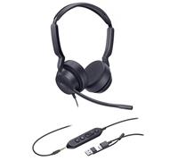 Yealink UH42 SE Dual Teams USB-C/A Headset, Binaural, Noise-Cancelling Microphone, 35 mm Speaker, Inline Control, USB C/A and 3.5 mm, Comfortable Ear Pads, Teams Certified