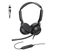 Yealink UH42 Wired USB Headset,Teams Certified,Noise-Canceling Mic,USB-C/A