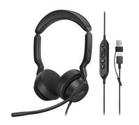 Yealink UH44 USB-C/A Wired Headset with Dual Noise-Cancelling Mics for PC/Laptop - Teams Certified, Inline Controls, Comfort Fit, Busylight - Home Office & Call Centre