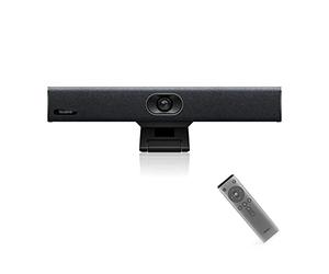 Yealink UVC34 4K Webcam with Microphone and Speaker, All-in-One Video Conference Camera with 120° AI Auto Framing, Plug &Play Video Conference System,8 Mic, Teams Zoom Certified for Small Meeting Room
