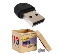 Yealink WF40 Wi-Fi Dongle Adapter USB (Pack of 10) for IP Phones Compatible Models - T27G, T29G, T46G, T48G, T41S, T42S, T46S, T48S, T52S, T54S, T42U, T43U, T46U, T48U, Global Teck Cloth (Pack of 10)