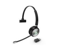 Yealink WH62 Portable Headset Wireless Head-band Calls/Music Black, Grey