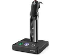 Yealink WH63 Entry Level, Plug & Play Convertible DECT Wireless Headset Acoustic Shield Technology & 4 Wearing Styles for All Day Comfort (Optimised for Microsoft Teams) - Black